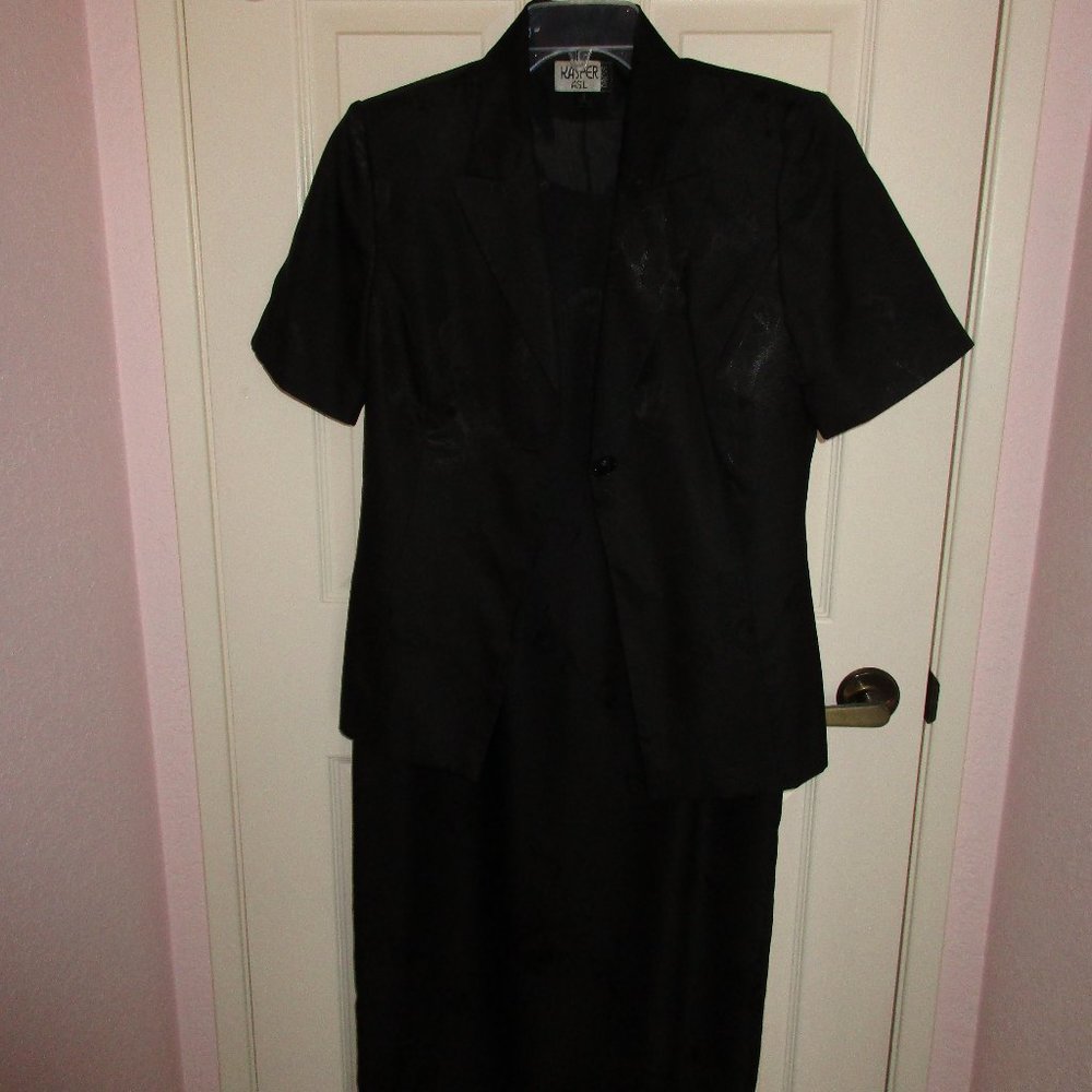 Kasper dressy black suit